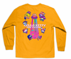 GIRL SANRIO KAWAII ARCADE FRIENDS LS TEE - GOLD