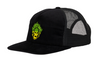 Creature Bonehead Flame Trucker Hat - Black