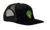 Creature Bonehead Flame Trucker Hat - Black