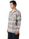 HUF SMASH FLANNEL OVERSHIRT - PINK