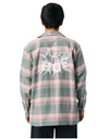 HUF SMASH FLANNEL OVERSHIRT - PINK