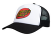 SANTA CRUZ CAP CREEP DOT MESHBACK - WHITE/BLACK