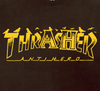 THRASHER X ANTI HERO PIGEON MAG CREWNECK - DARK CHOCOLATE