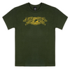 Thrasher x Antihero Mag Banner Skate T-Shirt - Forest Green