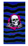 Powell Peralta Sk8Board Skeleton Beach Towel - Blacklight