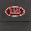 REAL OVAL SNAPBACK HAT- CHARCOAL