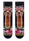 ALPACA FARM ANIMAL CREW SOCKS WITH ART BY LEE KELLER