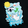 RIPNDIP SUMMER SPLASH TEE  - BLACK