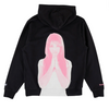 WELCOME X BRITNEY BELIEVE PIGMENT-DYED HOOD - BLACK