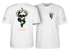 Powell Peralta McGill Skull & Snake 40th Anniversary T-Shirt - White