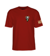 Powell Peralta McGill Skull & Snake 40th Anniversary T-shirt - Garnet