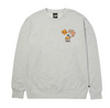 HUF X TOYOTA OVERLAND TOURING CREWNECK SWEATSHIRT - ASH