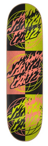 Santa Cruz Skateboard Deck Global Flame Dots 7 ply Birch Multi 8.5"