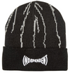 Independent Lightning Stripe Beanie - Black Lightning Stripe