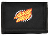 SANTA CRUZ OVAL CHECK FLAME WALLET - BLACK