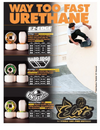 OJ Skateboard Wheels Team Line Hardline 99a White 55mm