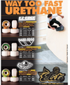 OJ Skateboard Wheels Team Line Hardline 99a White 53mm