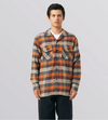 HUF SMASH FLANNEL OVERSHIRT - ORANGE