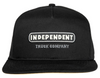 Independent Snapback ITC Stained Cap - Black