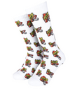 Santa Cruz Toadstool Dot  Socks - White