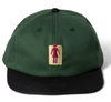 GIRL OG NATURALS 5 PANEL HAT - FOREST GREEN