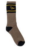 ANTIHERO BASIC PIGEON EMB SOCKS -  BLACK/BROWN/BRONZE