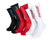 SANTA CRUZ STRIP SOCKS (3 PACK) - RED / WHITE / BLACK