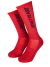 SANTA CRUZ STRIP SOCKS (3 PACK) - RED / WHITE / BLACK