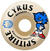 SPITFIRE SKATEBOARD WHEELS FORMULA FOUR CLASSICS 99DU CYRUS BURN SQUAD NATURAL 53MM