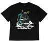 HARRY POTTER X WELCOME - VOLDEMORT BOXY GARMENT-DYED T -SHIRT - BLACK