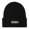 SCUM RUBBER PATCH BEANIE - BLACK