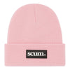 SCUM RUBBER PATCH BEANIE - PINK