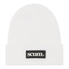 SCUM RUBBER PATCH BEANIE - WHITE