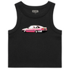 SISTA SCUM AE86 WOMENS ORGANIC RIB CROP TANK TOP