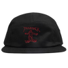 Thrasher Gonz 5 Panel Cap - Black/Red