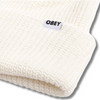 OBEY BOLD ORGANIC BEANIE - UNBLEACHED