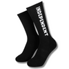 INDEPENDENT BASELINE SOCKS - BLACK / WHITE