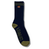 KROOKED - EYES EMB SOCKS - NAVY/OLIVE/ORANGE