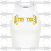 Stay True Crop Vest - White