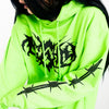 Barbed Wire Hoodie - Alien Green