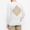 THE NATIONAL SKATEBOARD CO. LONG SLEEVE OUTLINE TEE ASH GREY