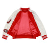 SCUM NO FRIENDS VARSITY JACKET - RED