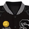 SCUM NO FRIENDS VARSITY JACKET - BLACK