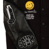 SCUM NO FRIENDS VARSITY JACKET - BLACK