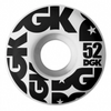 DGK Skateboards Street Formula Skateboard Wheels 101a White 52mm