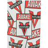 Venture Awake Lapel Pin Badge Red Black