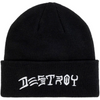 Thrasher Beanie Destroy Embroidered -  Black