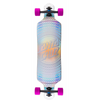 Santa Cruzer Complete Longboard Prismatic Dot Drop Thru Silver 36 IN