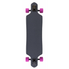 Santa Cruzer Complete Longboard Prismatic Dot Drop Thru Silver 36 IN