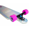 Santa Cruzer Complete Longboard Prismatic Dot Drop Thru Silver 36 IN